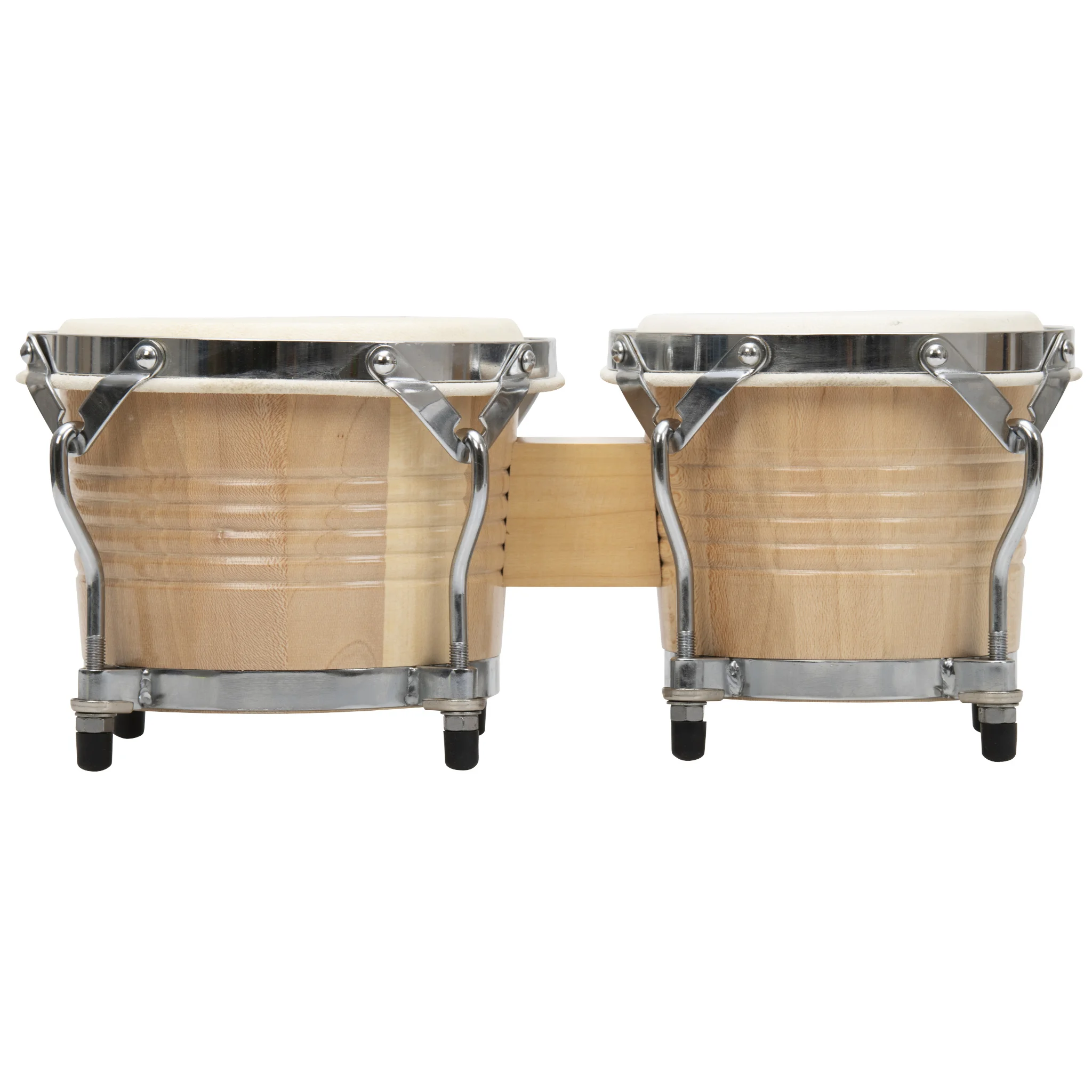 Bongos aus lackiertem, hellem Holz