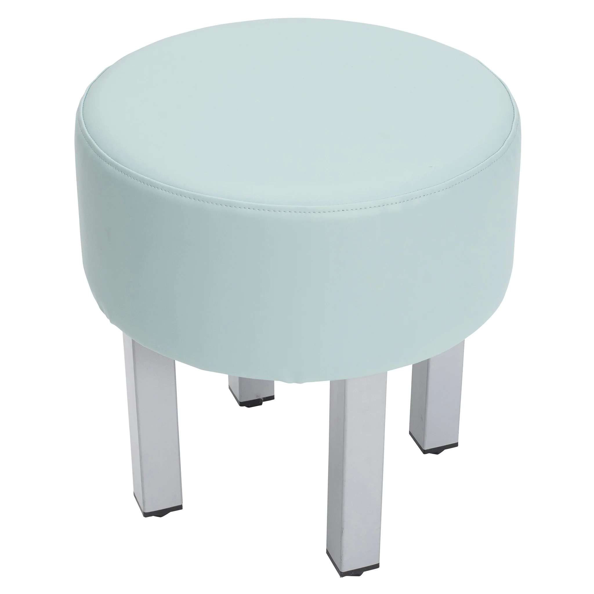 Hocker, Sitzhocker, Rund, Bezug, Beine aus Metall