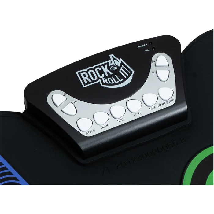 rock and roll toy, fernbedienung, tasten, schwarzgrau, logo