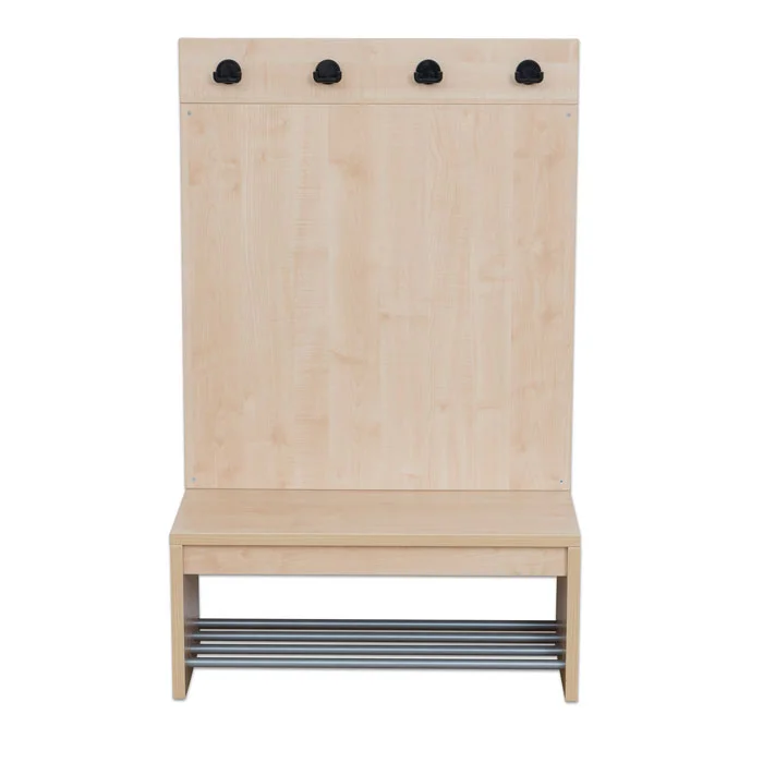 Holzbank, Garderobe, Hakenleiste, Flurmöbel, Schuhablage