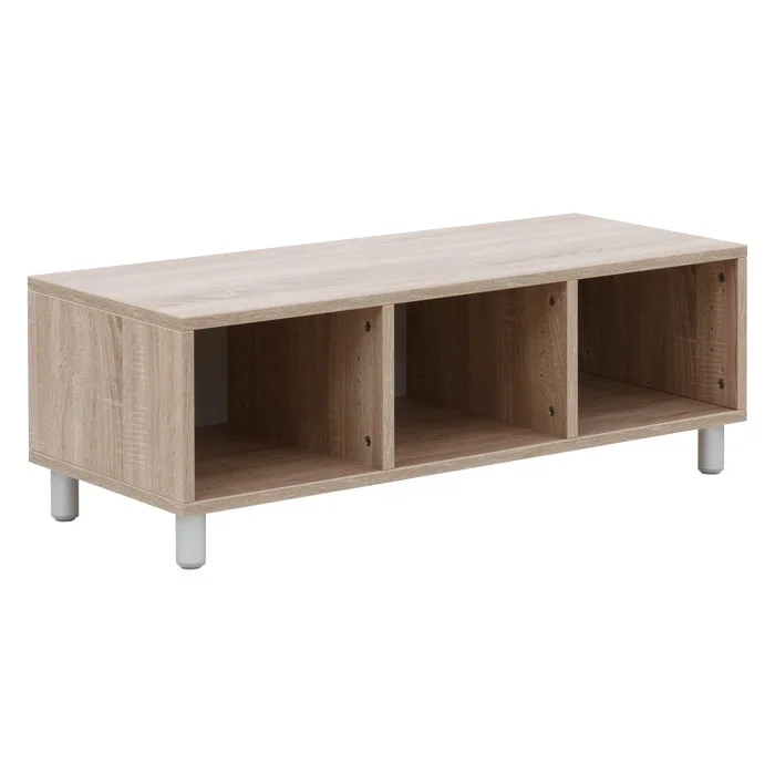 TV-Lowboard, Couchtisch, Massivholz, Eiche, Regalboden