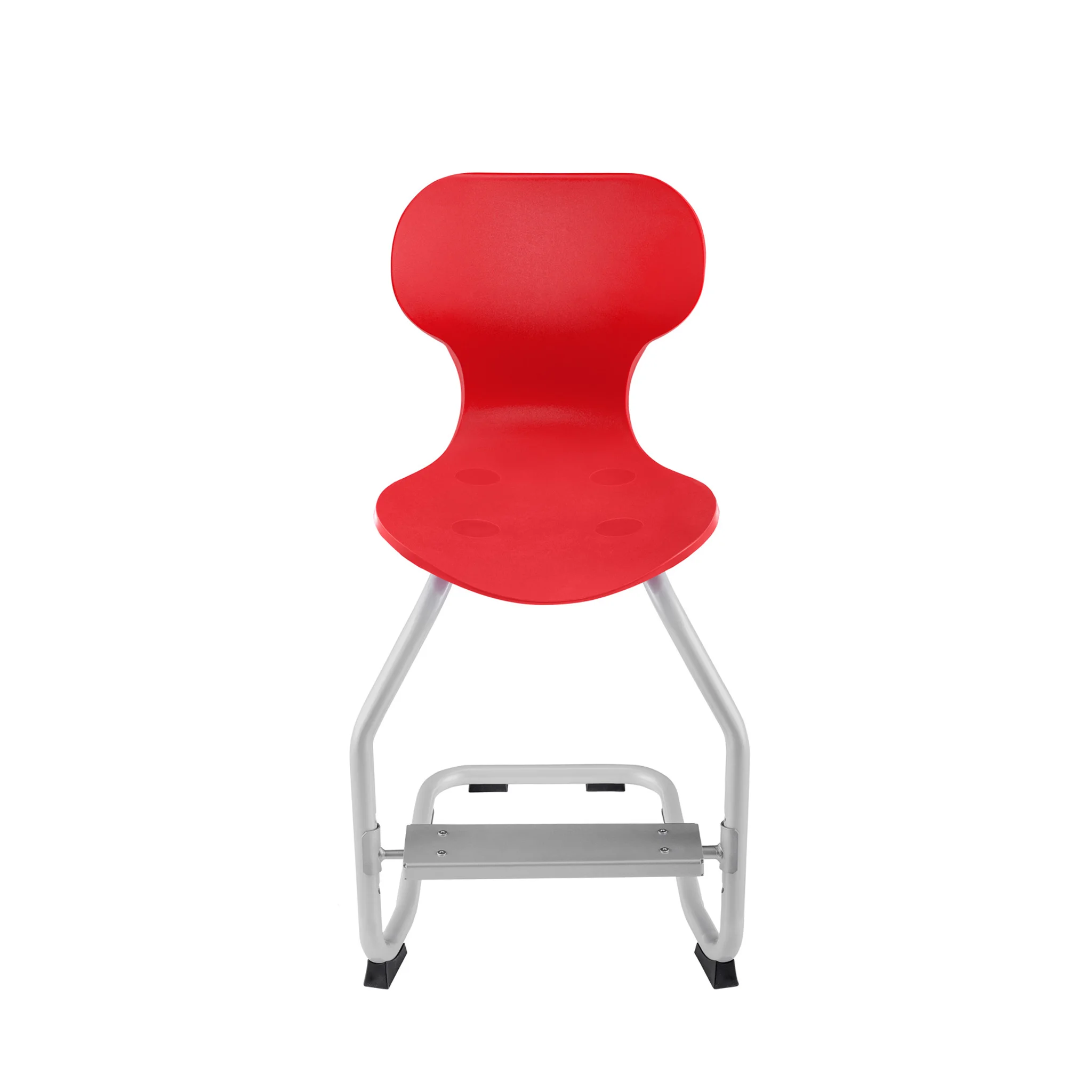 Stuhl, Rot, Kindermöbel, Stuhl mit Metallrahmen, Rotes Sitzmöbel