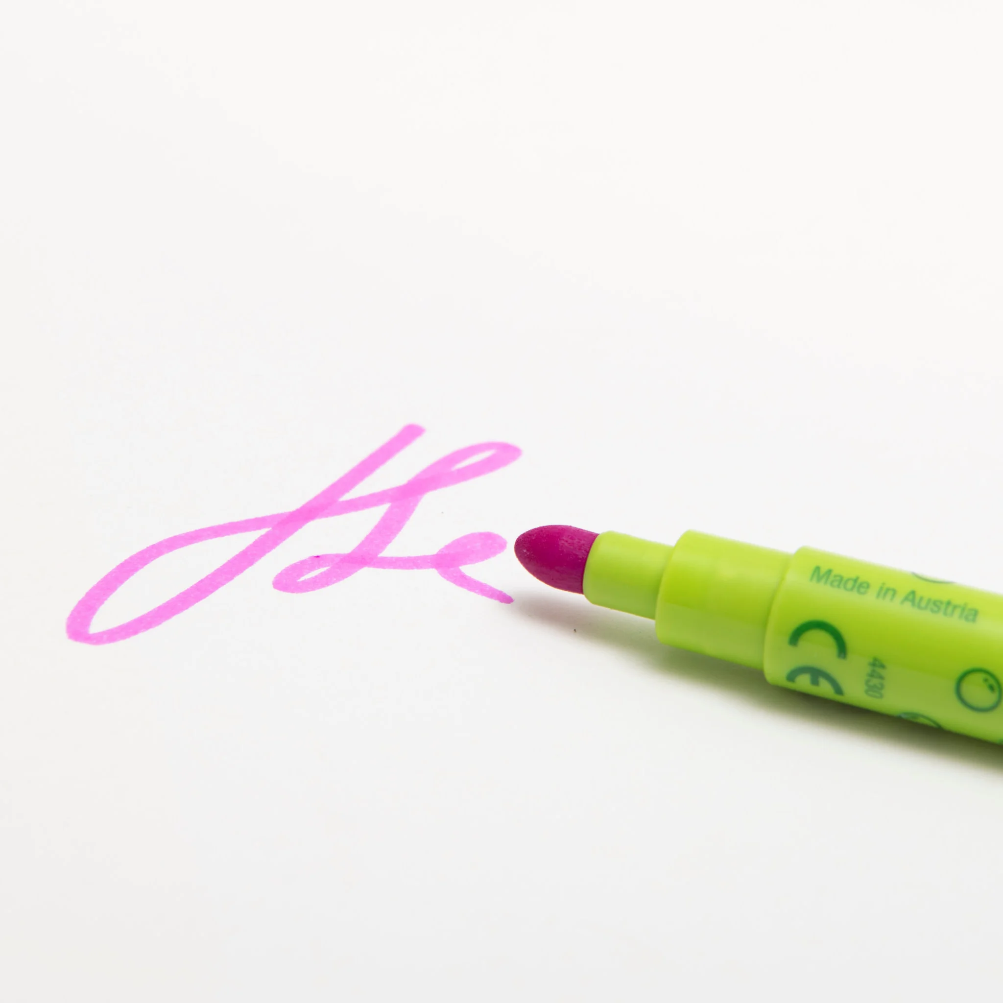 Filzstift, Marker, Kunstmarker, Pink, Kappe grün