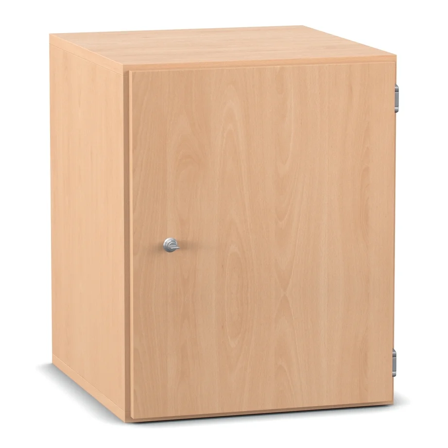 Küchenschrank, Unterschrank, Holzoptik, Schranktür, Silbergriff