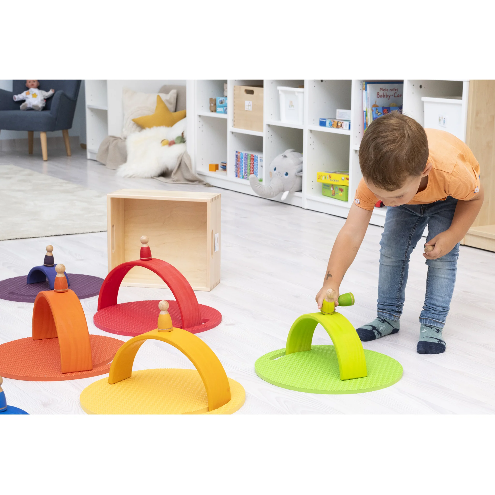 Kinder Spielboard, Knickspiel, Sortierbogen, Puzzlespiel, Farbiges Spielzeug