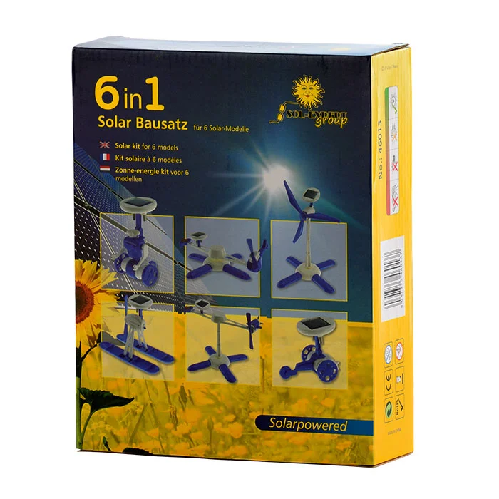 Solarzeug, 6in1, Bausatz, Solarmodul, Spielzeug