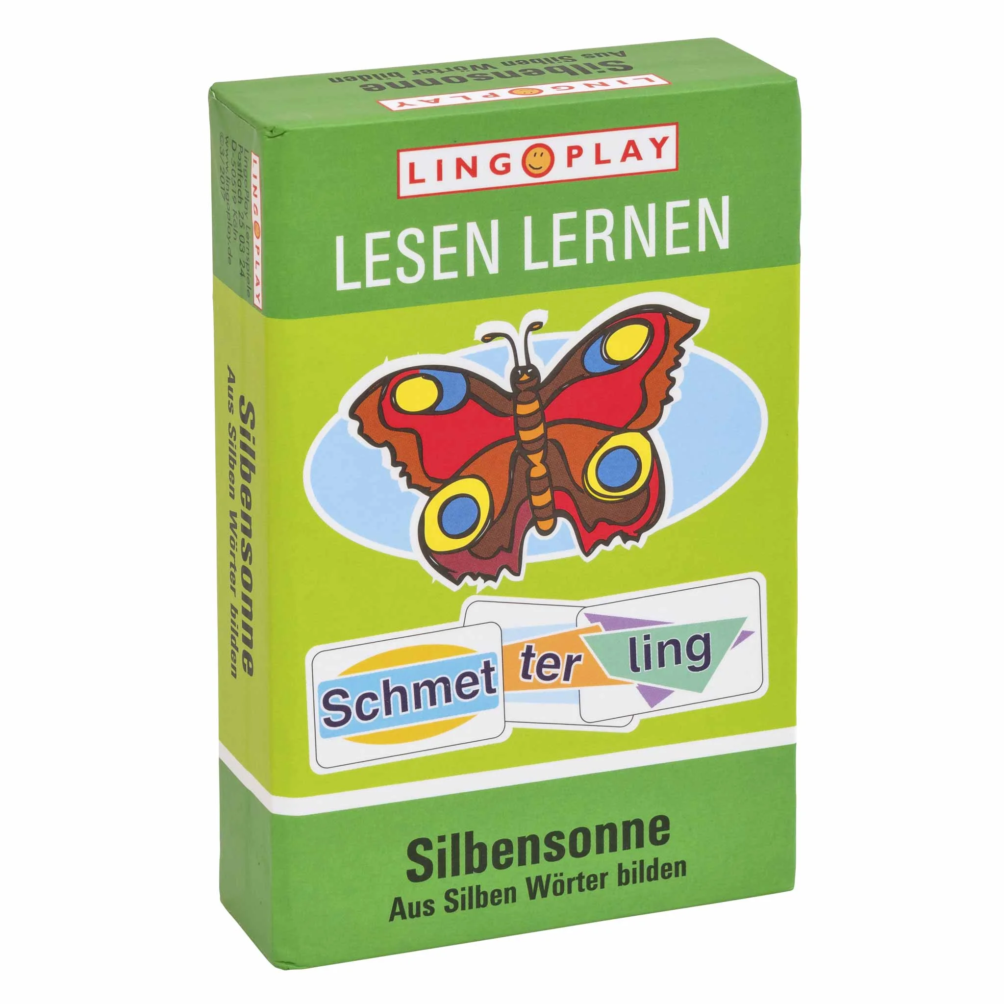Lernbox, Lesen lernen, Schmetterling, Silbensonne, Sprache Lernset