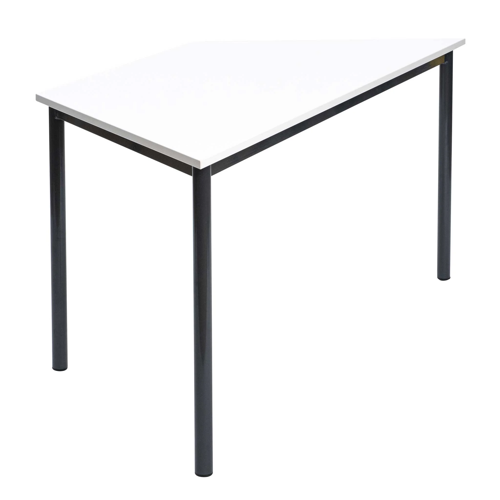 Esstisch, Schreibtisch, weiße Platte, schwarze Beine, Tischgestell