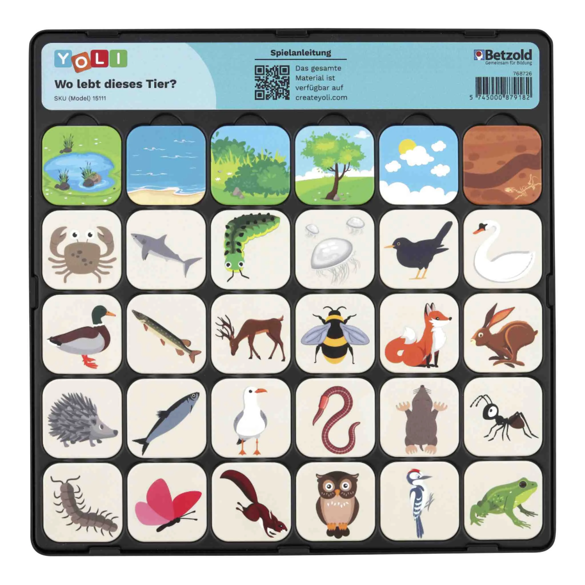 Lernspielzeug, Tierkarten, Puzzle, Bildkarten, Naturthema