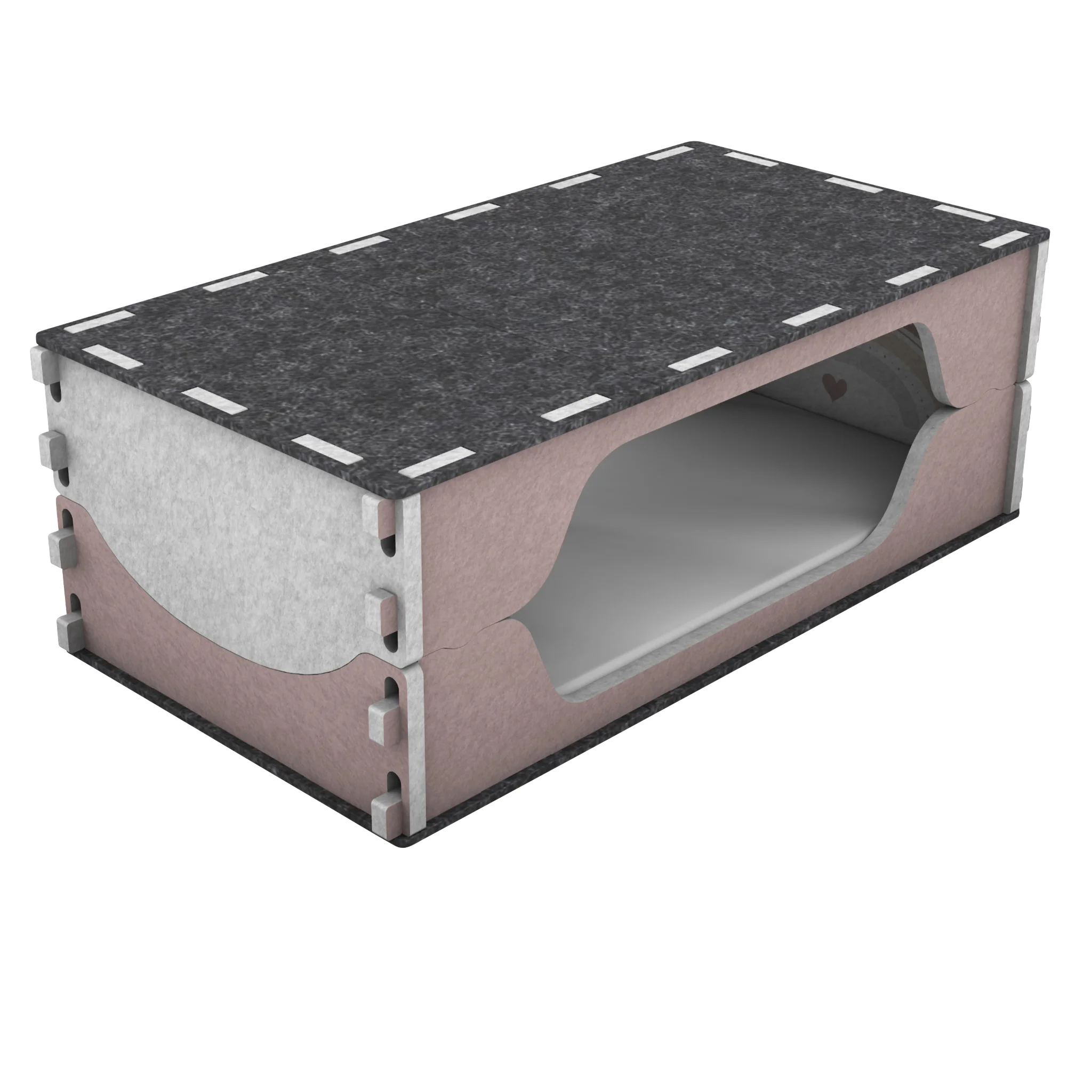 box, storage, pink, double-layer, house