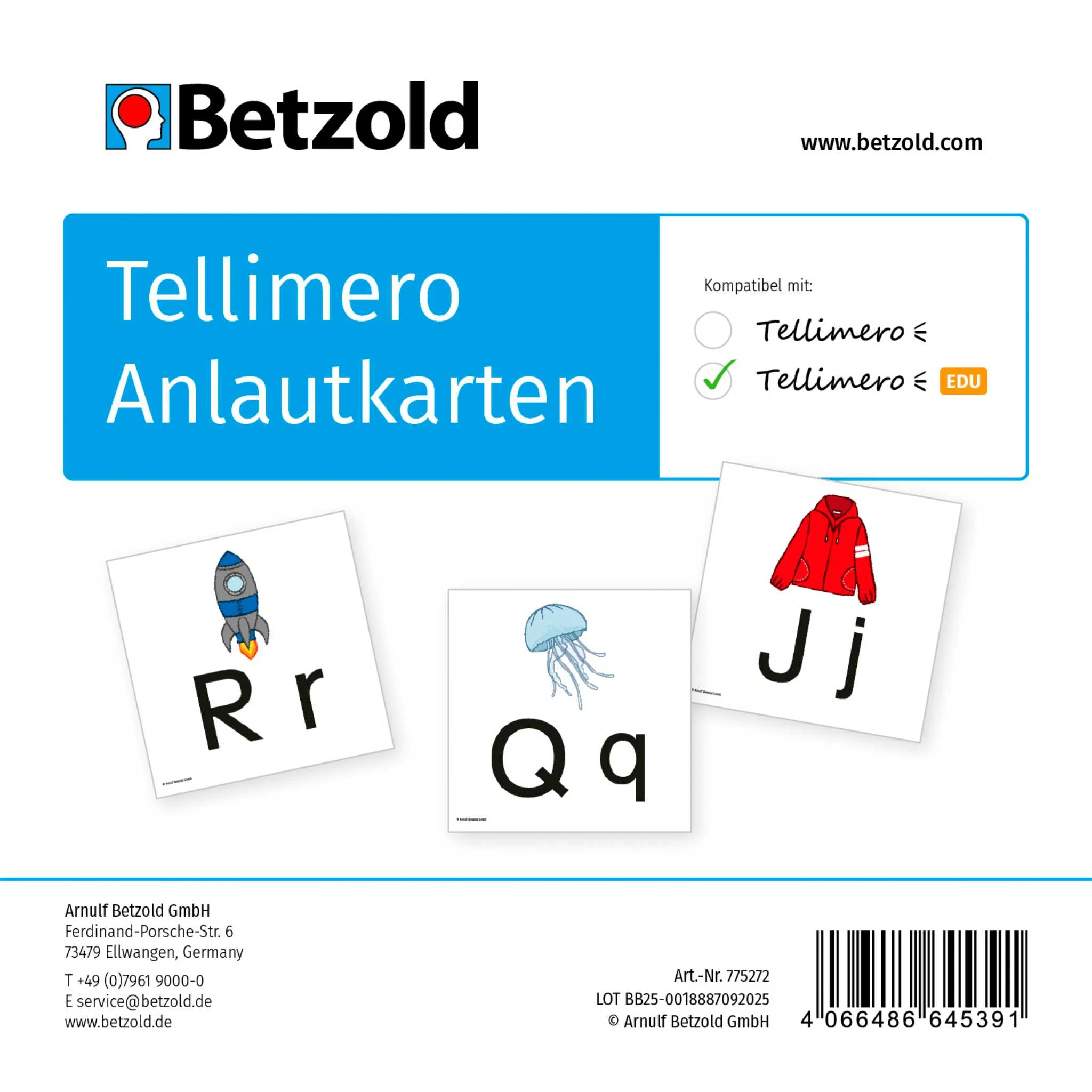 Anlautkarten, Lernkarten, Buchstaben, Bildkarten, Tellimero-kompatibel
