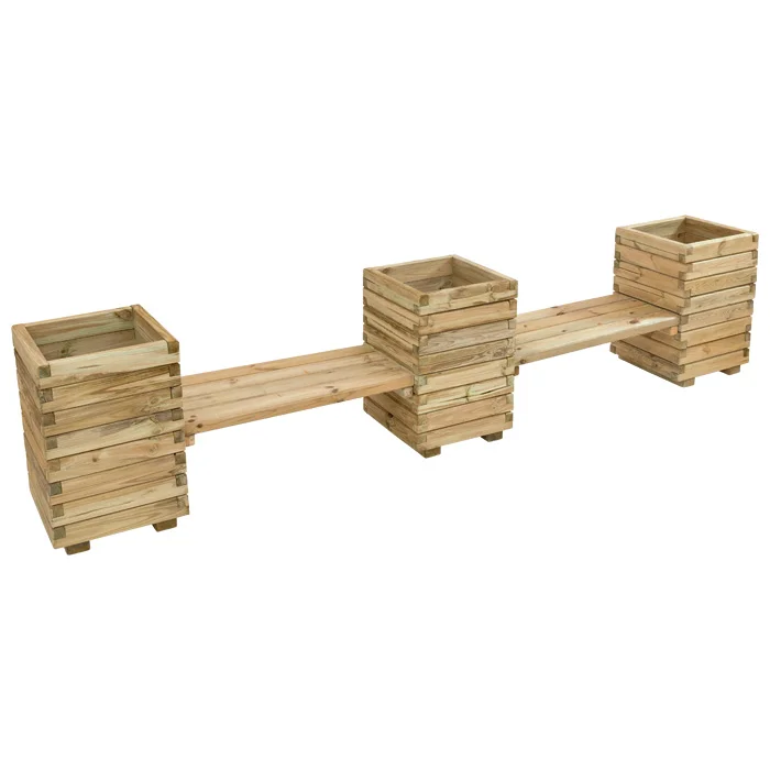 Holzkiste, Holzbox, Blumentrog, Blumenkübel, Säulenständer