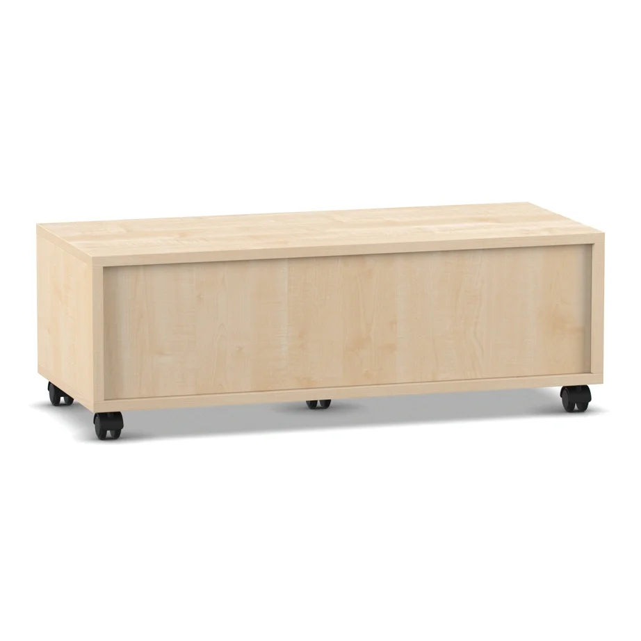 Kallax-ähnlich, Holz-Look, Rollcontainer, Box-Boden, Räder