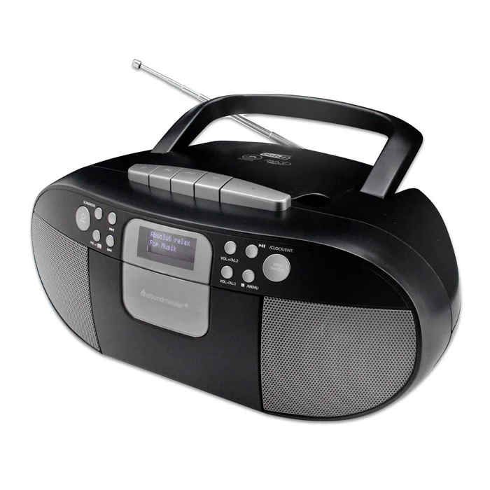 Boombox, Tragbarer Radio, Lautsprecher, CD-Player, Antenne