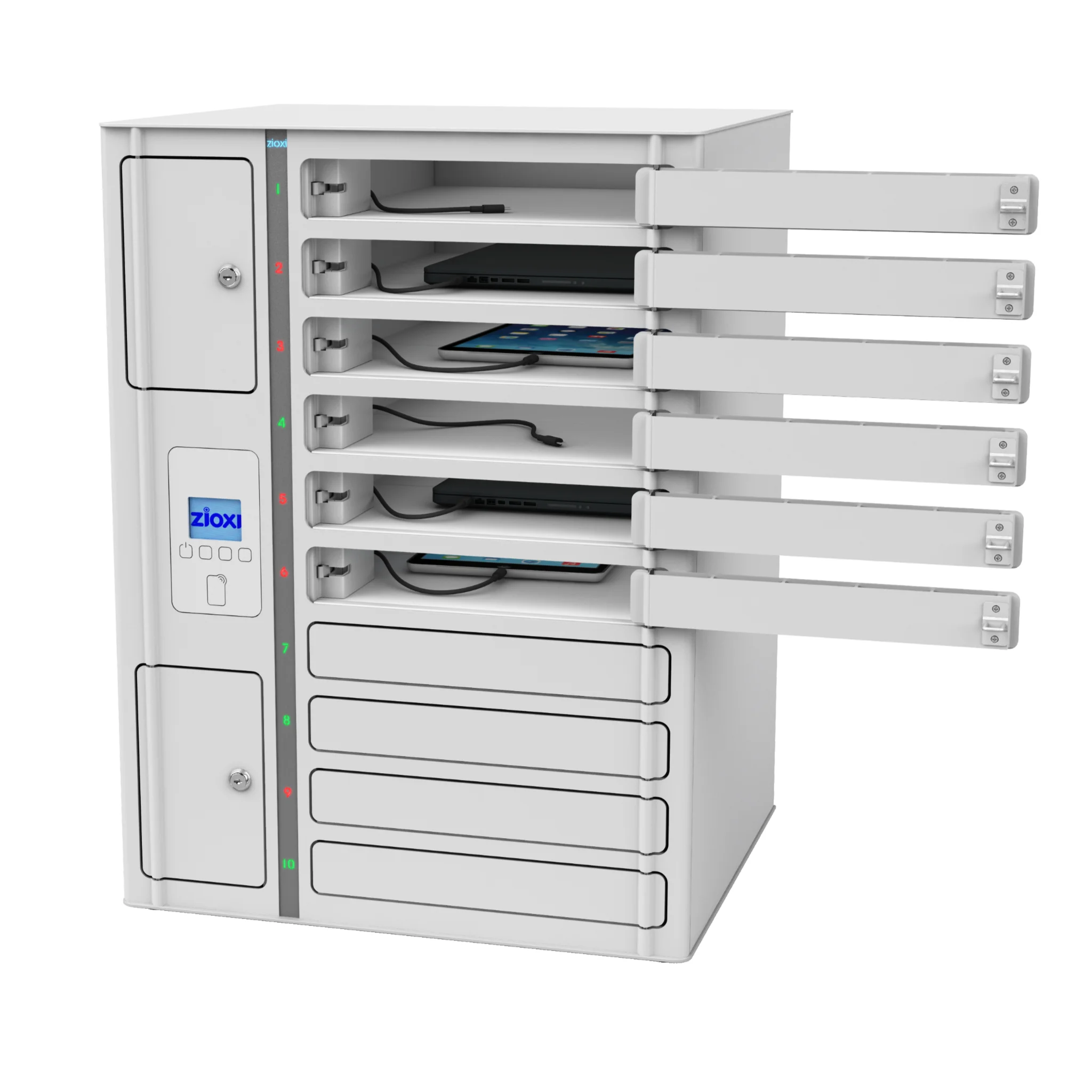 3D storage, multi-drawer, Netzwerk-Schranksystem, USB-Fächer, Kartenleser