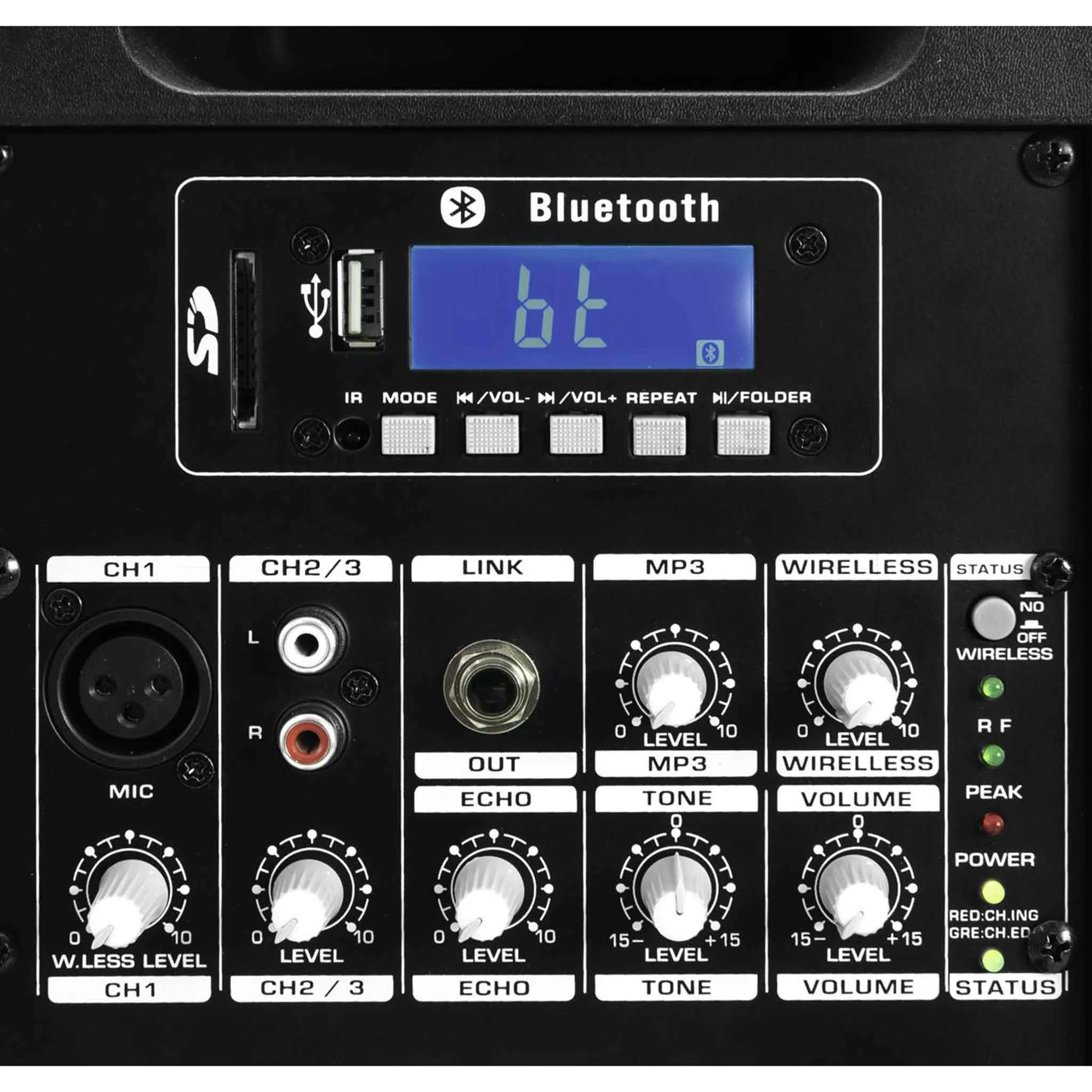 bluetooth, audio mixer, Bedienfeld, Mikrofon, Knöpfe