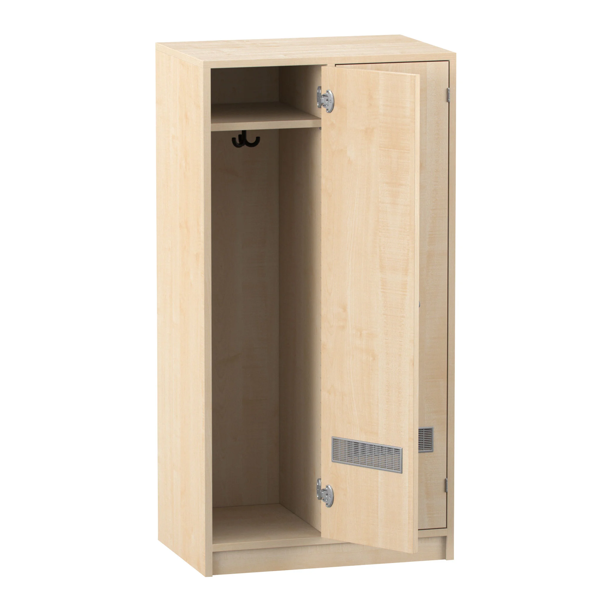 Flexeo® Garderobenschrank Armadio mit 2 Türen, Muschelgriff