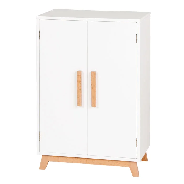 Kabinett, Schrank, Holzgriffe, Weiß, Korpus