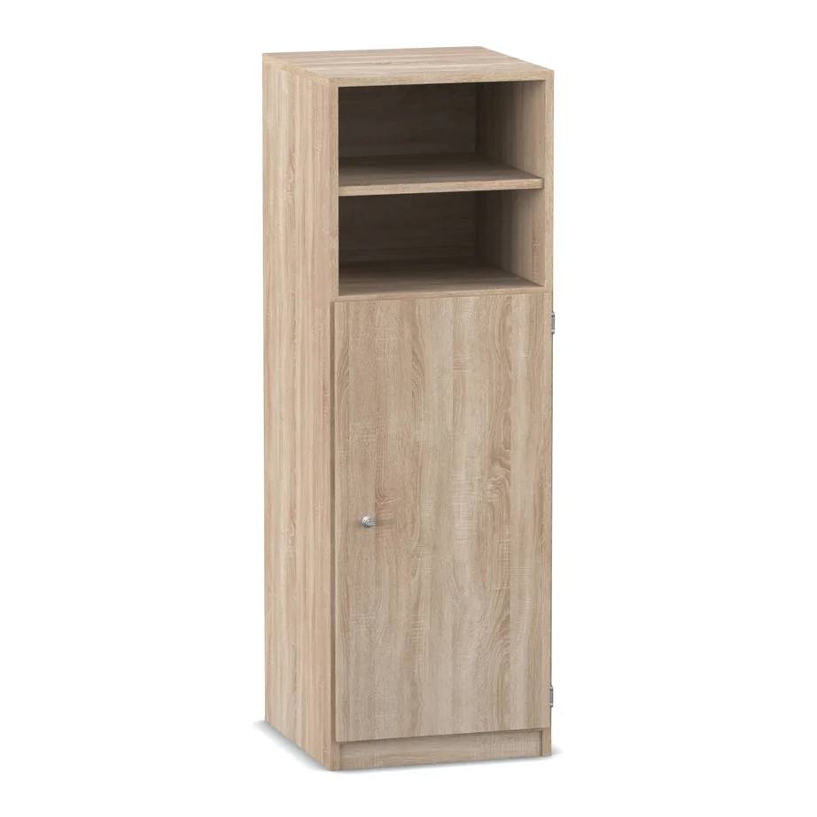 Highboard, Aufbewahrungsschrank, Holzkabinet, offenes Regalboden, Schranktür