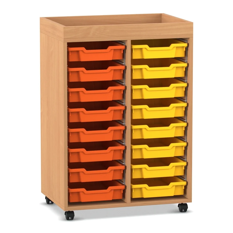 Kleinteil-Drawer, Wagen, Kunststoffschalen, Rollbar, Korbwanne