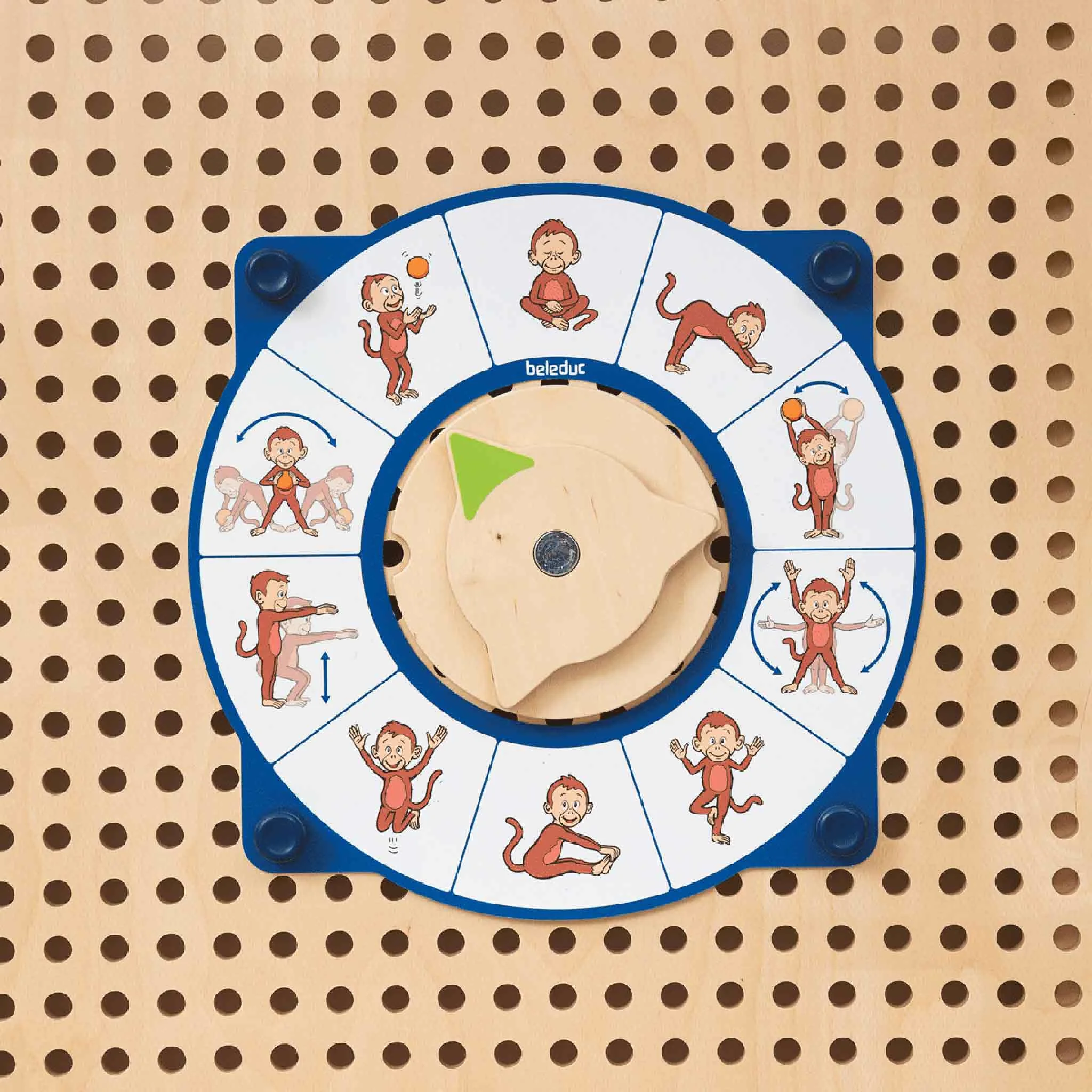 spinner, Brett, Spielzeug, Affe, Kreis
