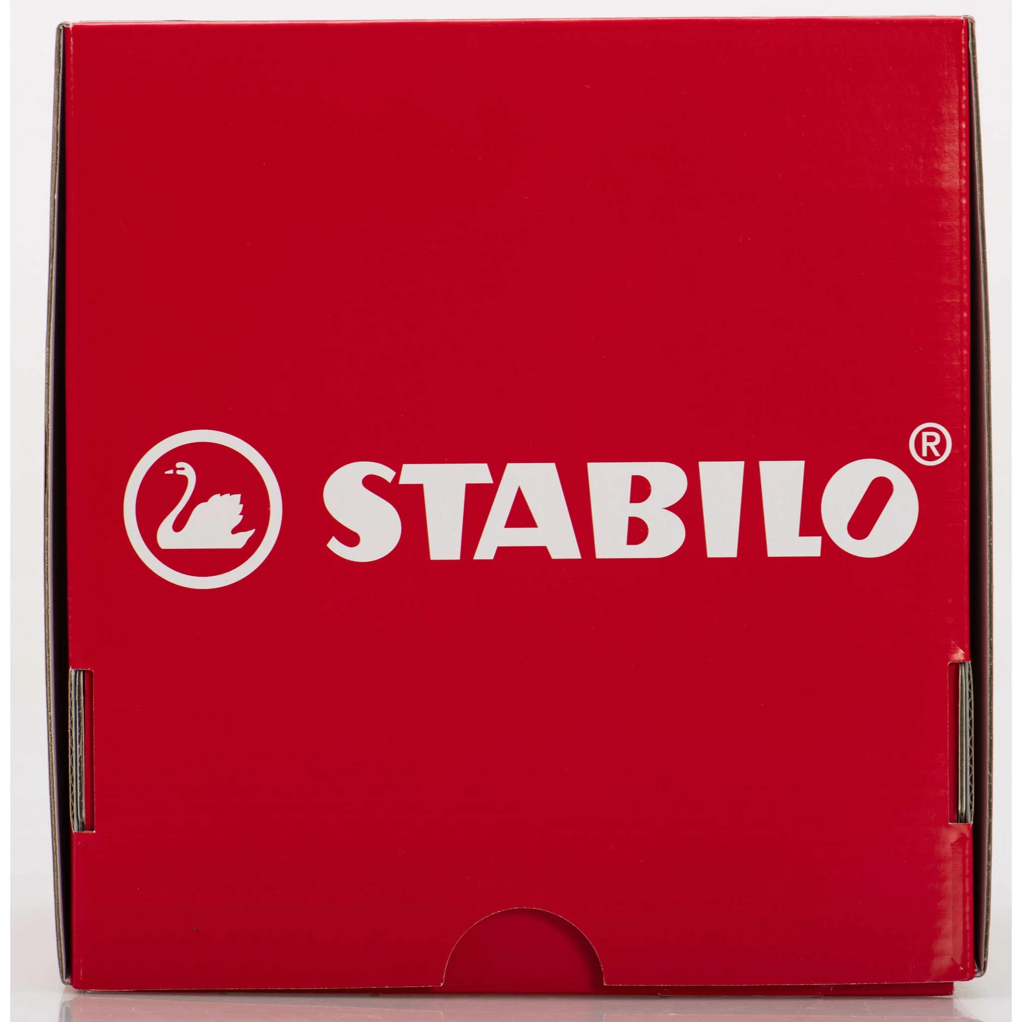 box, rot, logo, Stabilo, verpackung