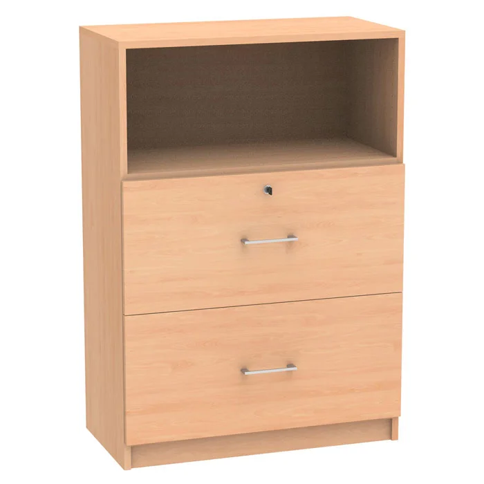 Holzschrank, Nachttisch, Kommode, Schubladen, offenes Regal