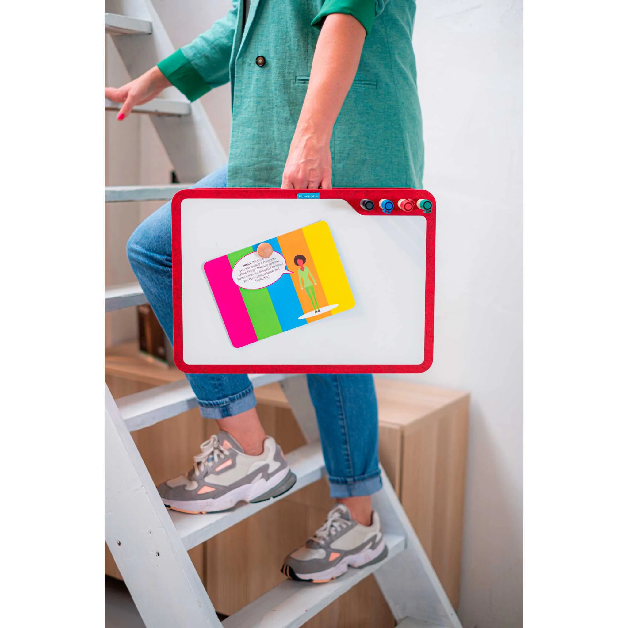 Tragbares Whiteboard, Kunstboard, Kinderboard, Markerhalter, Farbiges Whiteboard