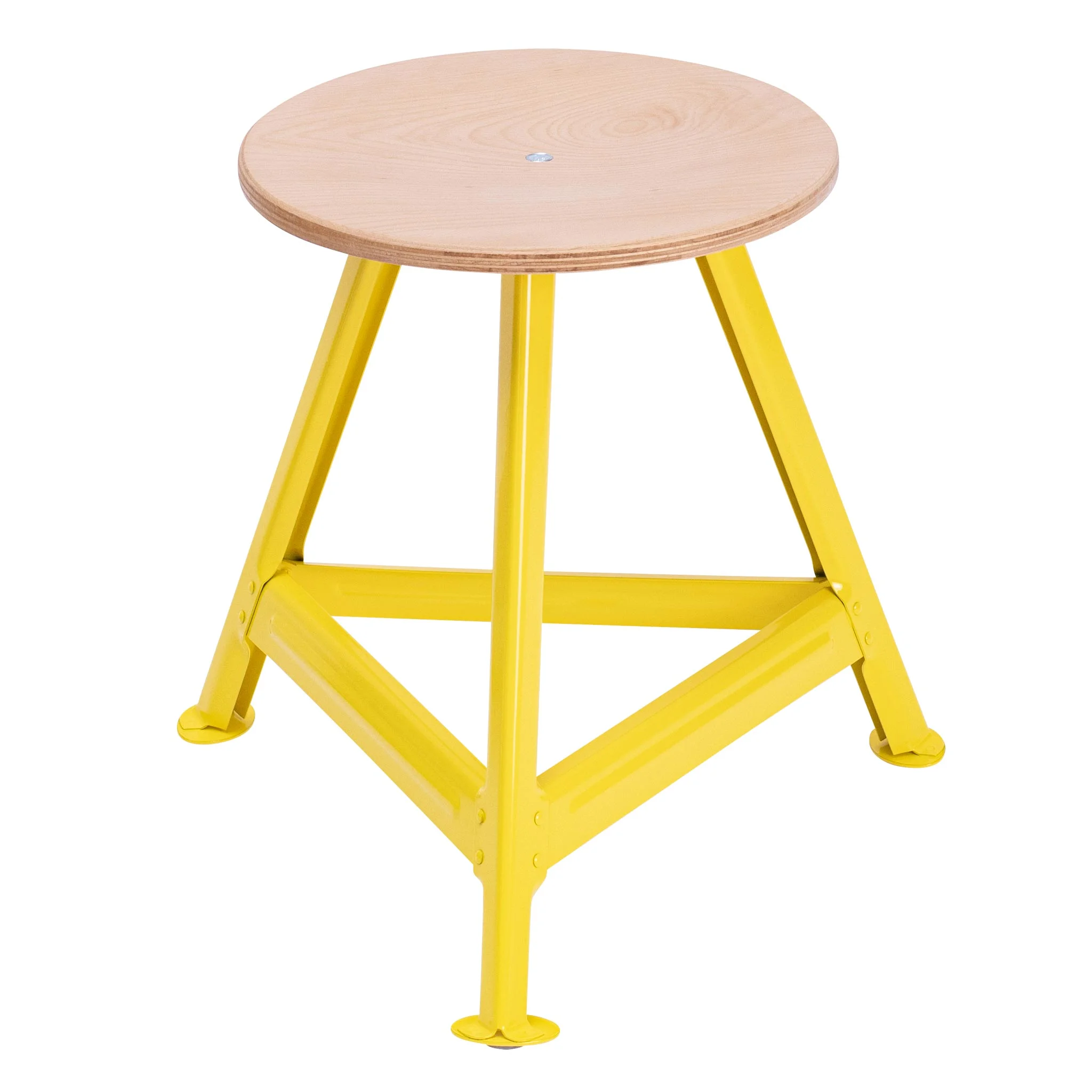 Bandstahlhocker, 3-beinig, 45 cm