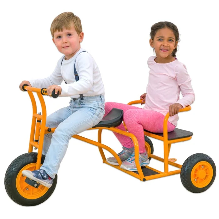 Dreirad, Kinderfahrrad, Kinderfahrzeug, Gabelrad, Gelb