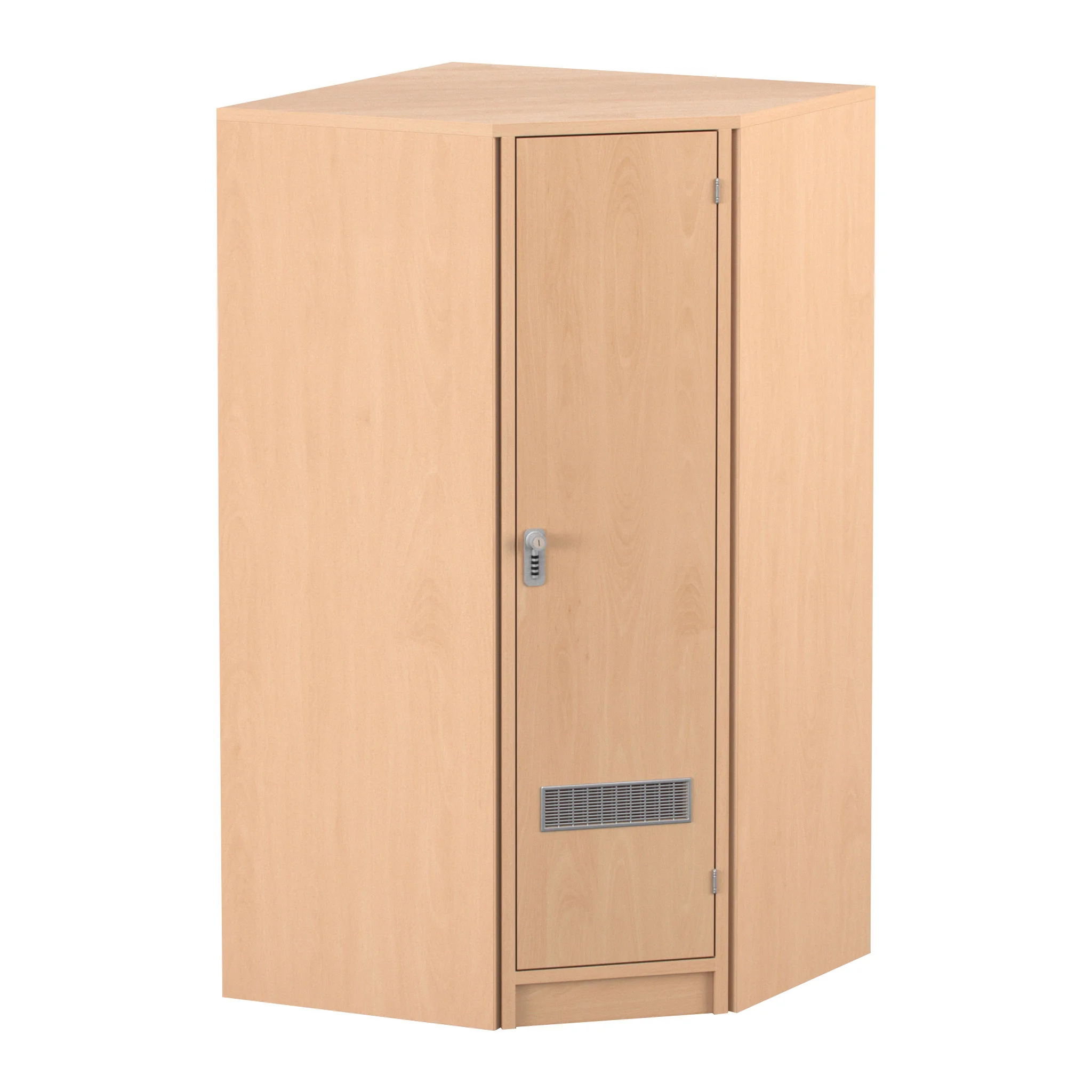 Schrank, Holzschrank, Schranktür, Schloss, Lüftungsgitter