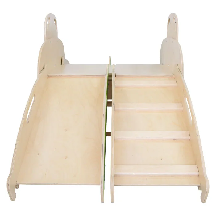 Holzspielzeug, Kletterstufen, Kletterleiter, Rutsche, Hindernisbahn