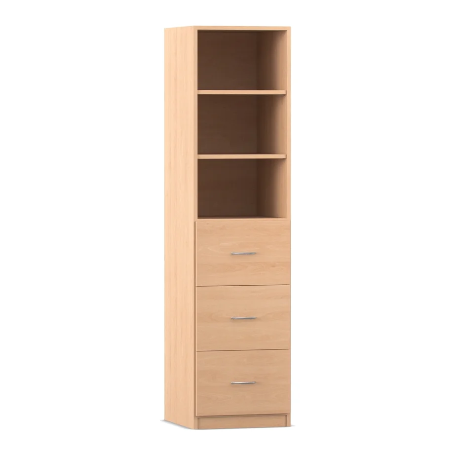 Regale mit Hängeregistern, Breite: 48,1 cm, Buche hell
