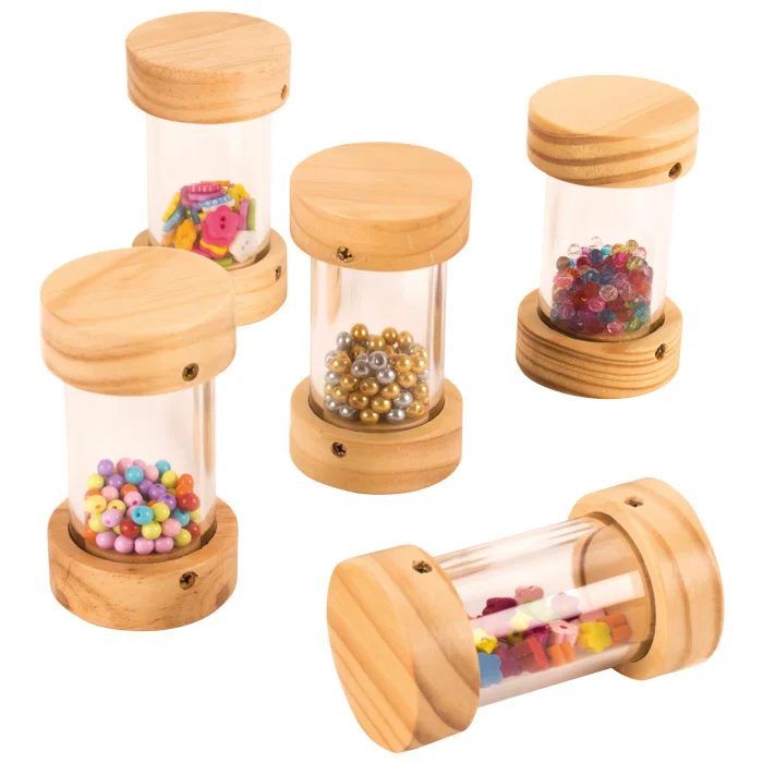 Perlen, Schmuckperlen, Aufbewahrungsbehälter, Holzdeckel, Glasröhre