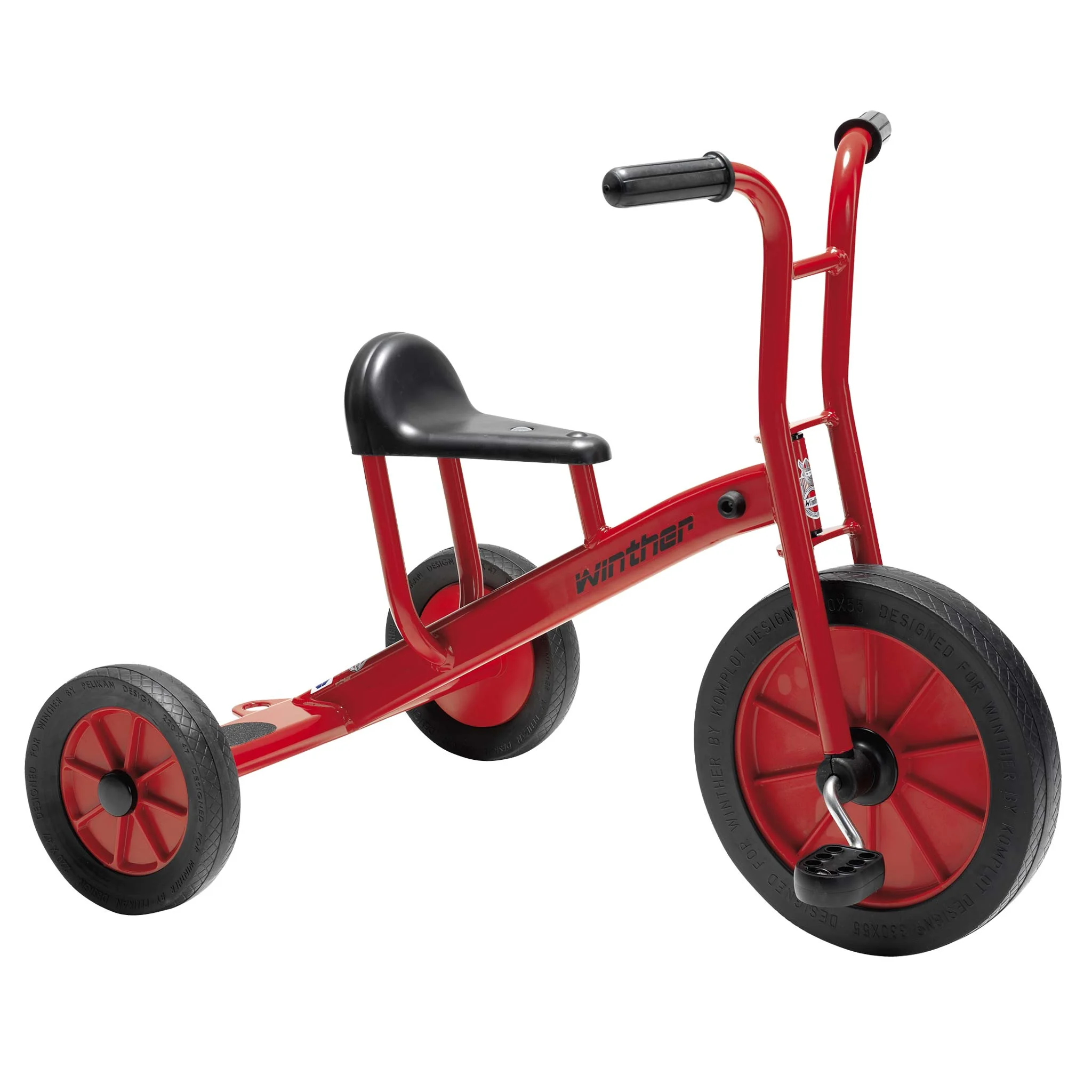 Fahrrad, Kinderfahrzeug, Rot, Pedal-Rahmen, Sattel