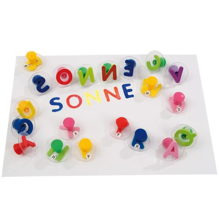 Buchstaben, Kinderpuzzle, Alphabet, Buchstabenstempel, Spielset