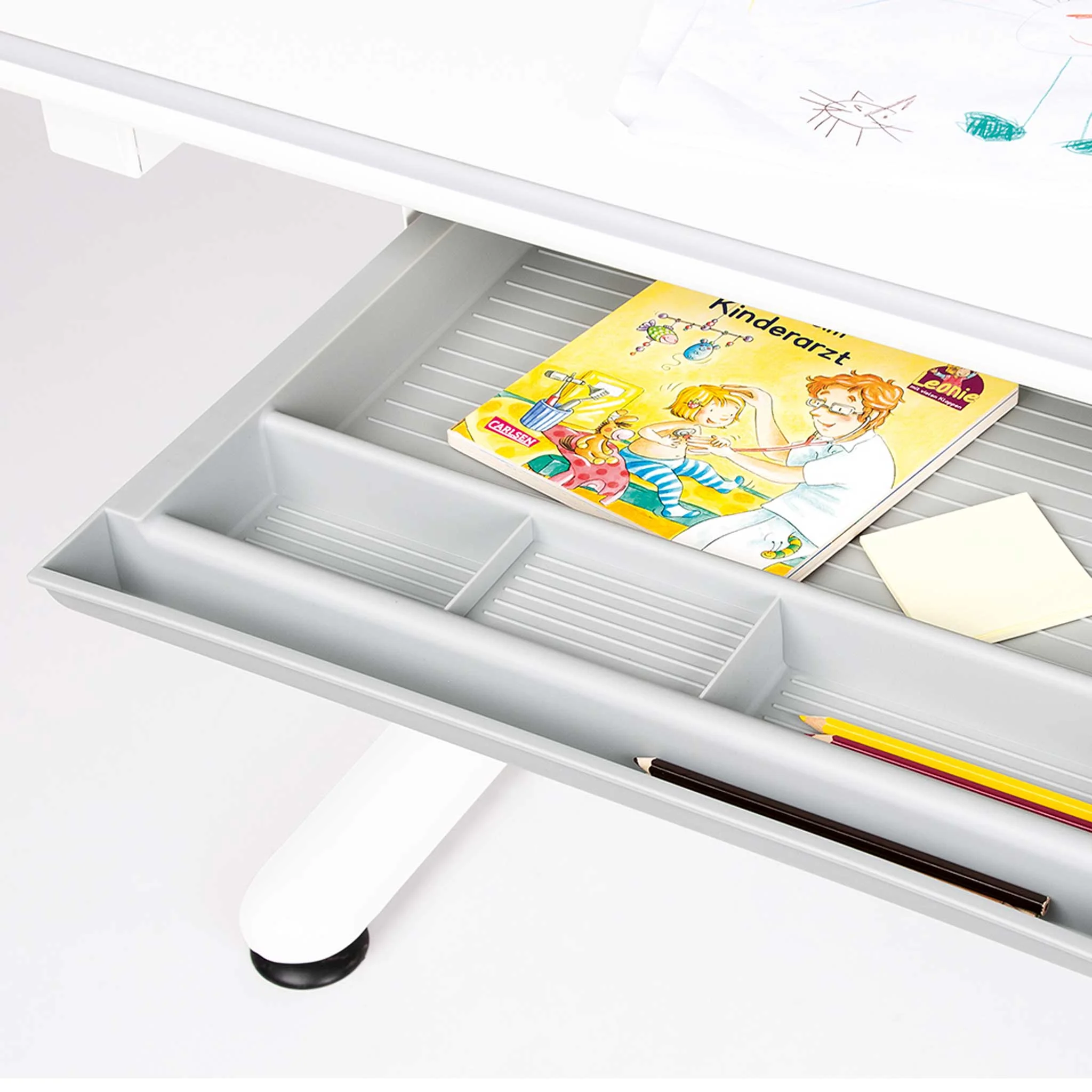 Kinderzelt, Schreibtischorganizer, Stoßablage, Bleistifte, Buch