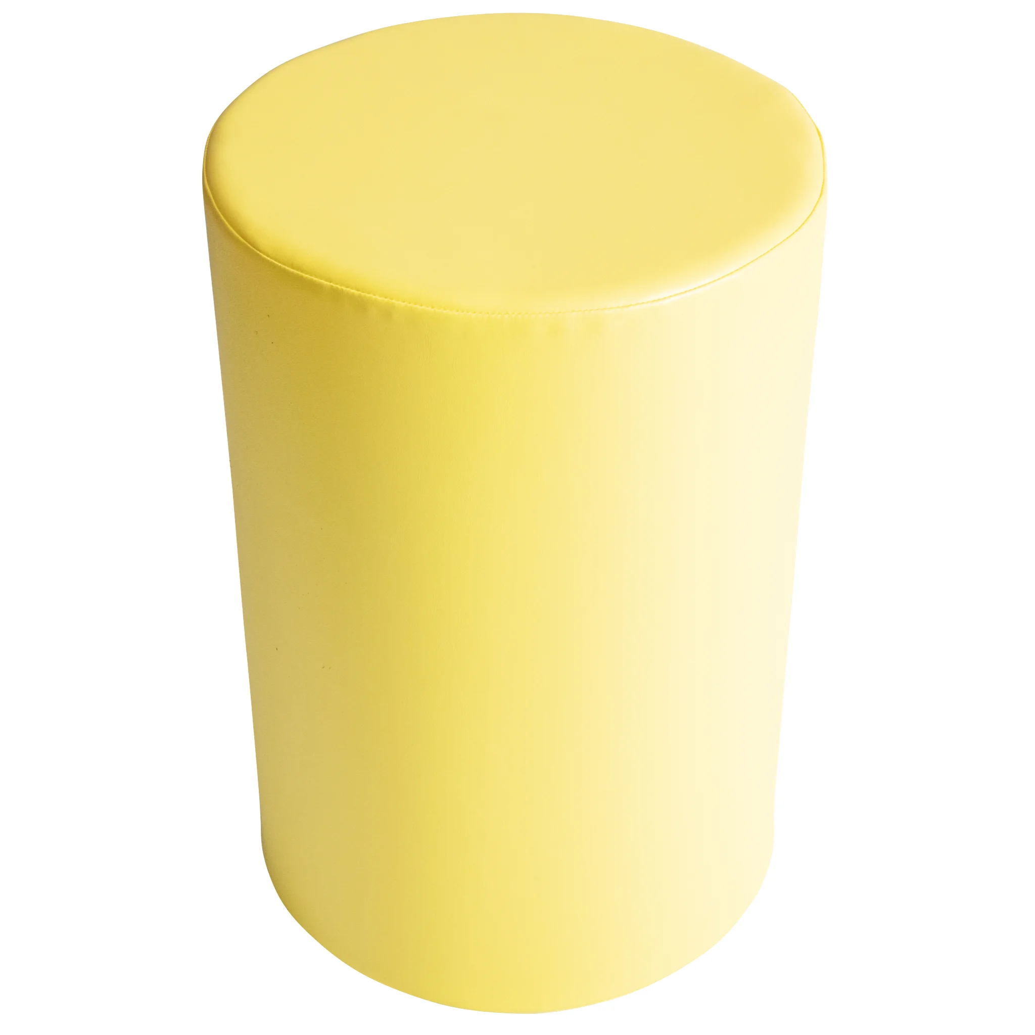 Hocker, Pouf, Kissenhülle, Gelb, Rund