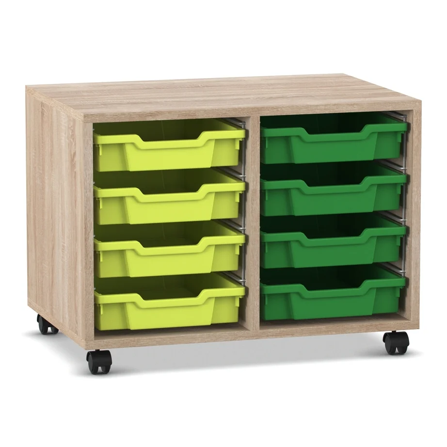 Rollauflage, Schubladeneinheit, Holzkabinet, Kunststoffkisten, rollbarer Wagen