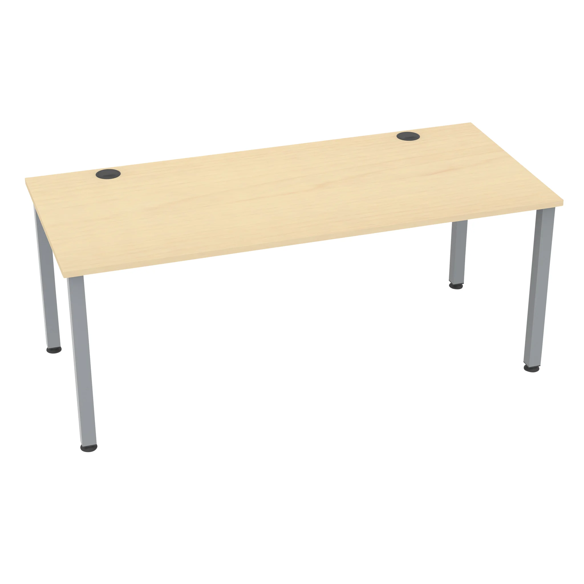 Flexeo® Schreibtisch, Breite: 180 cm, Buche hell