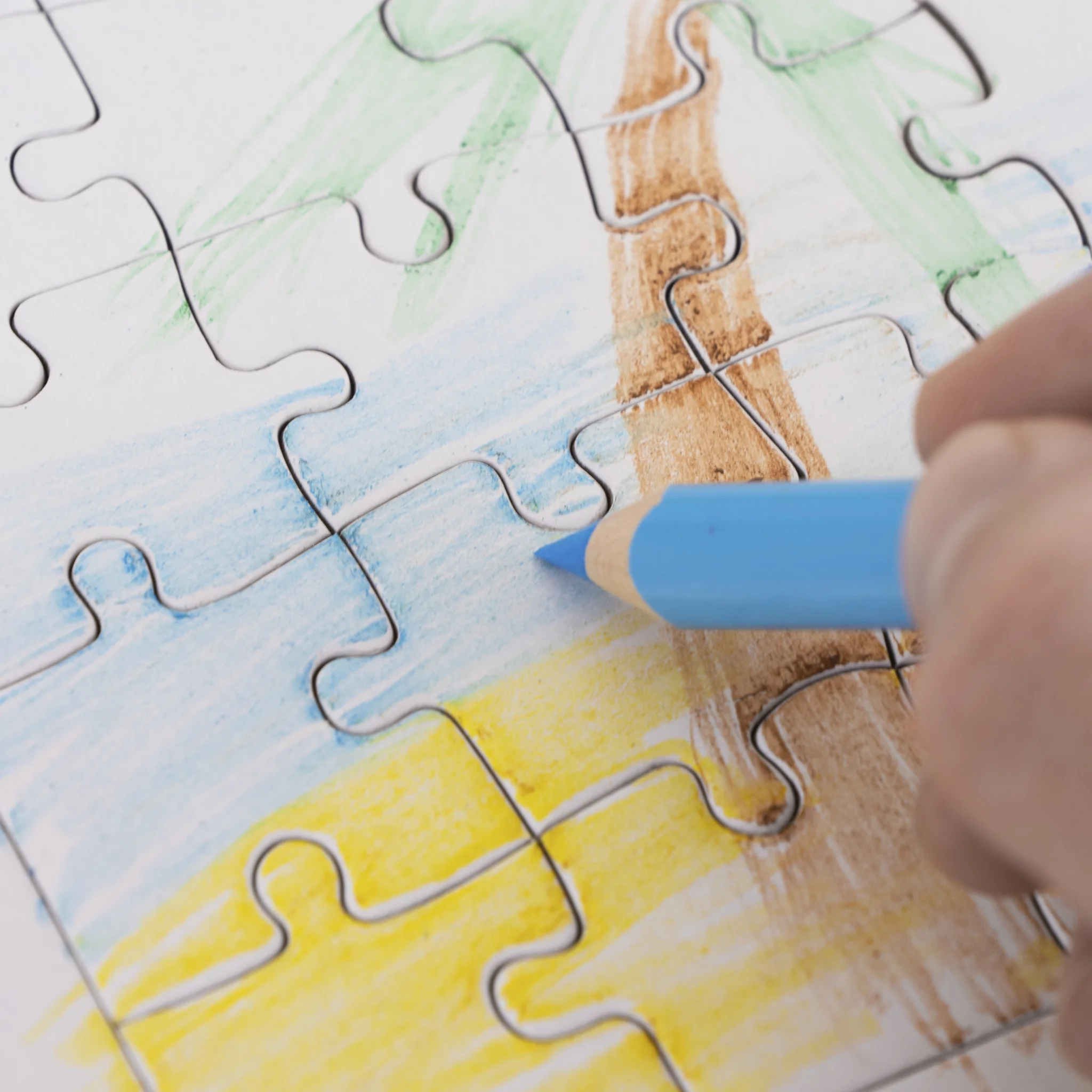 Puzzle, Jigsaw, Kinder, Bunt, Stück