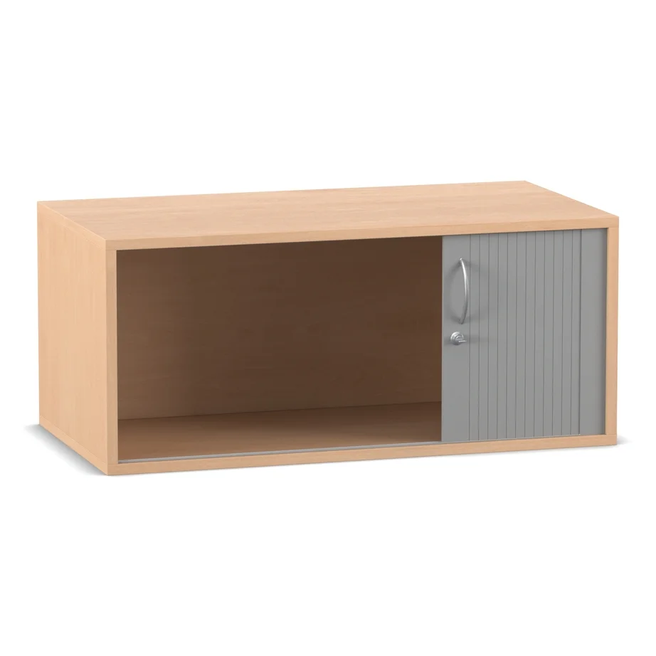 Aufsatz-Rollladenschrank, 41,1 x 94,4 cm, Buche hell