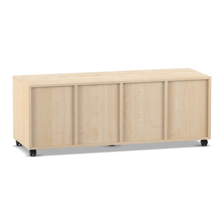 Sideboard, Weinschrank, Holz, Schiebetüren, Rollräder