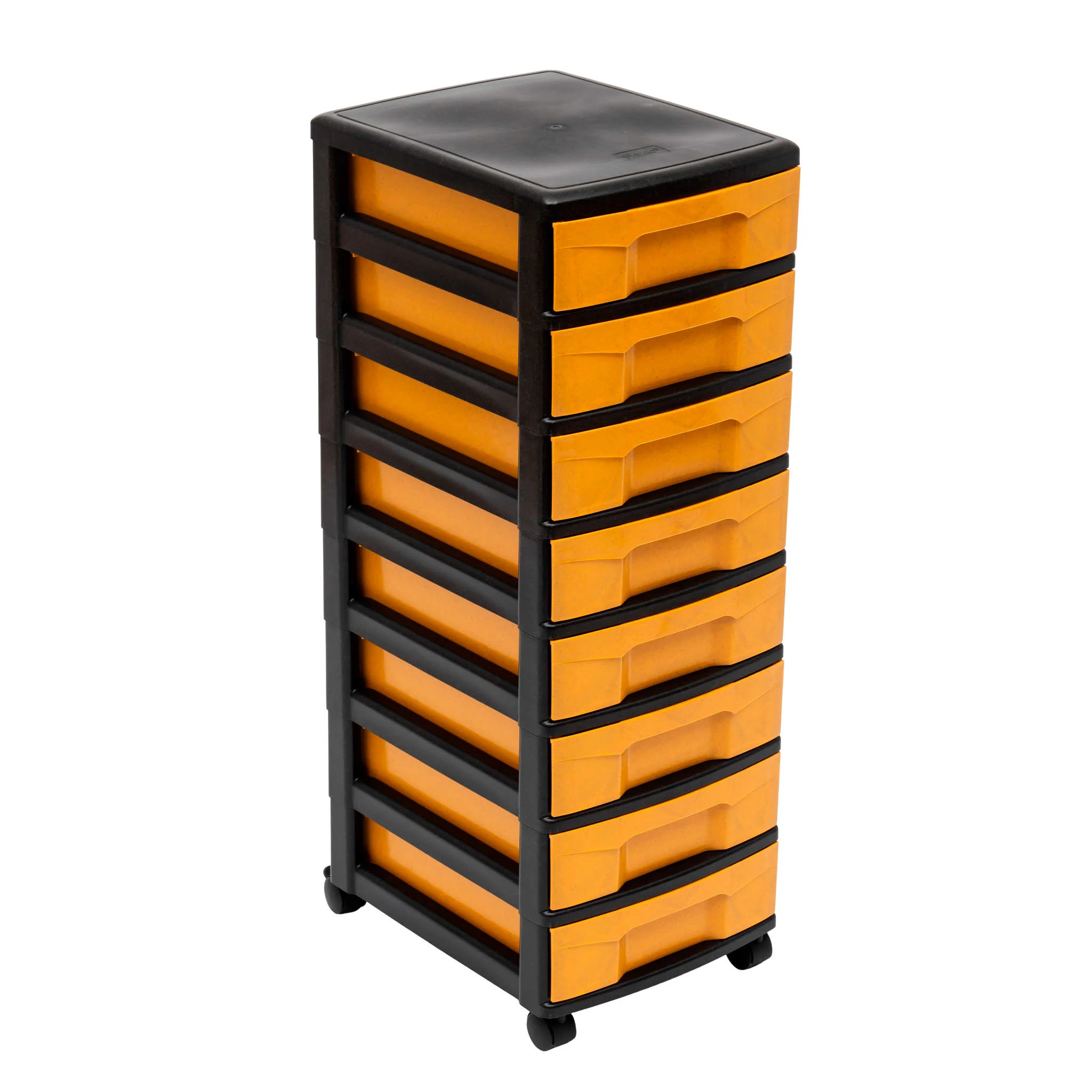 Flexeo® Container-System mit 8 flachen Boxen, Schwarz