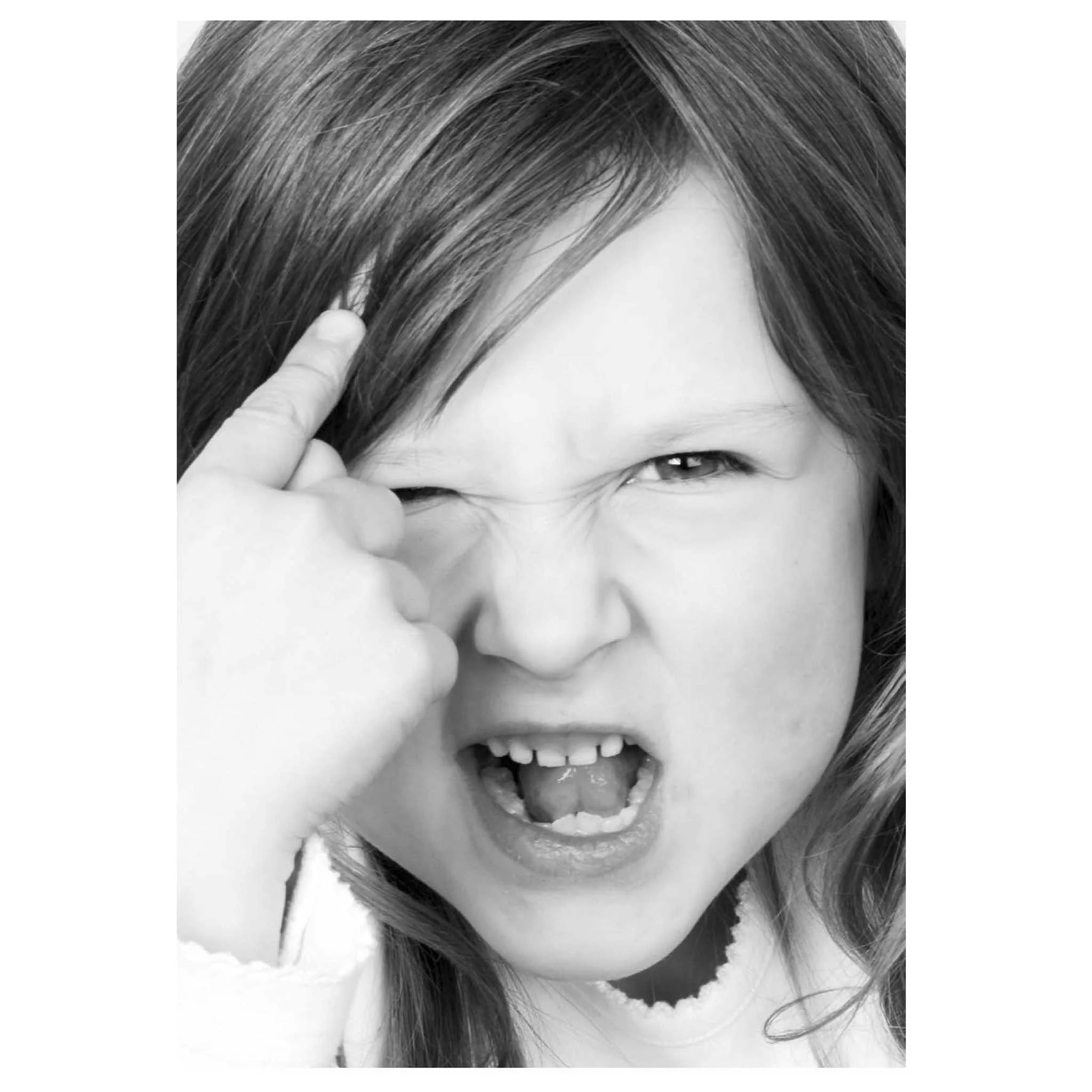 Kind, Mädchen, zusammengezogene-face, Lächeln, Porträt