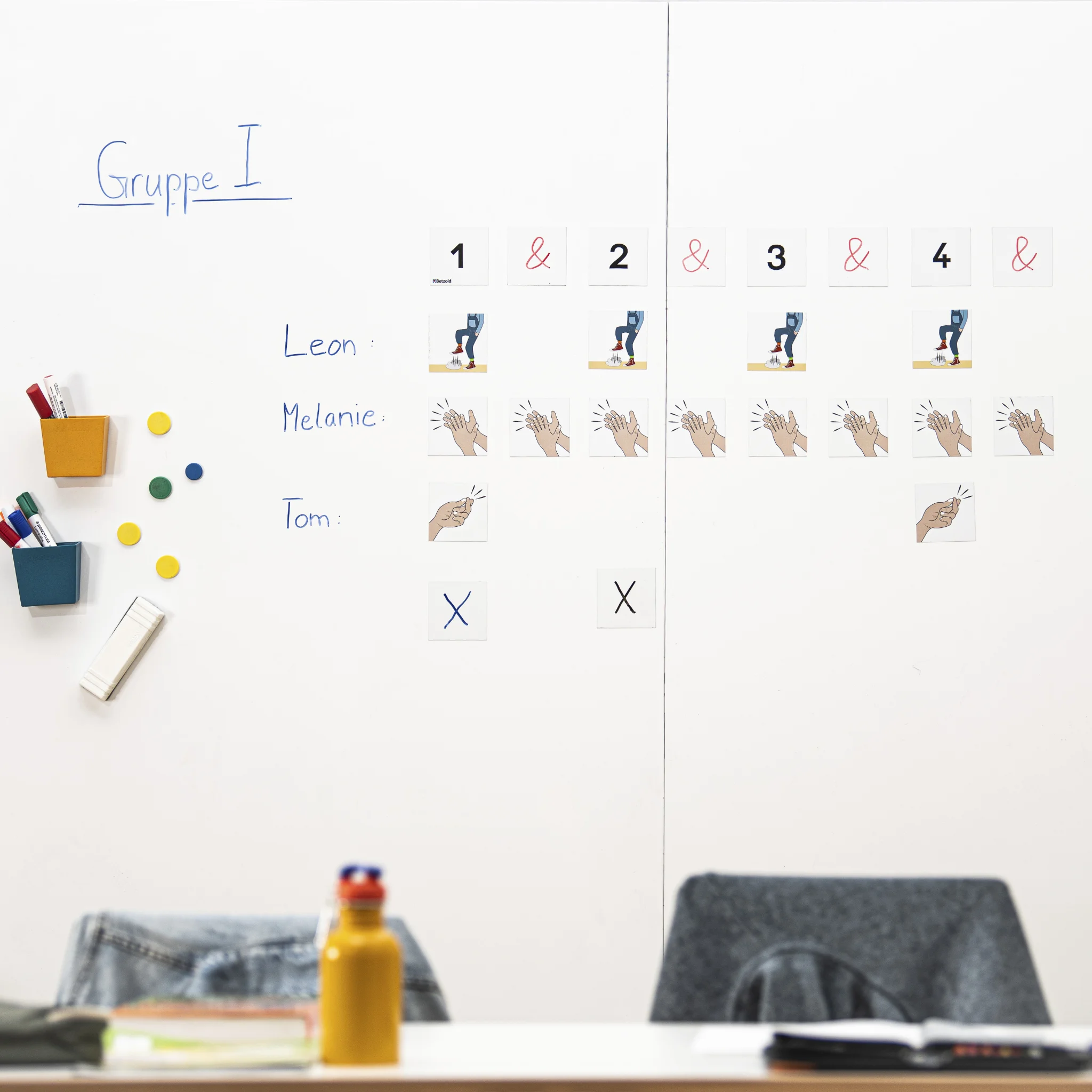 whiteboard, workflow, post-it, classroom, hand icons