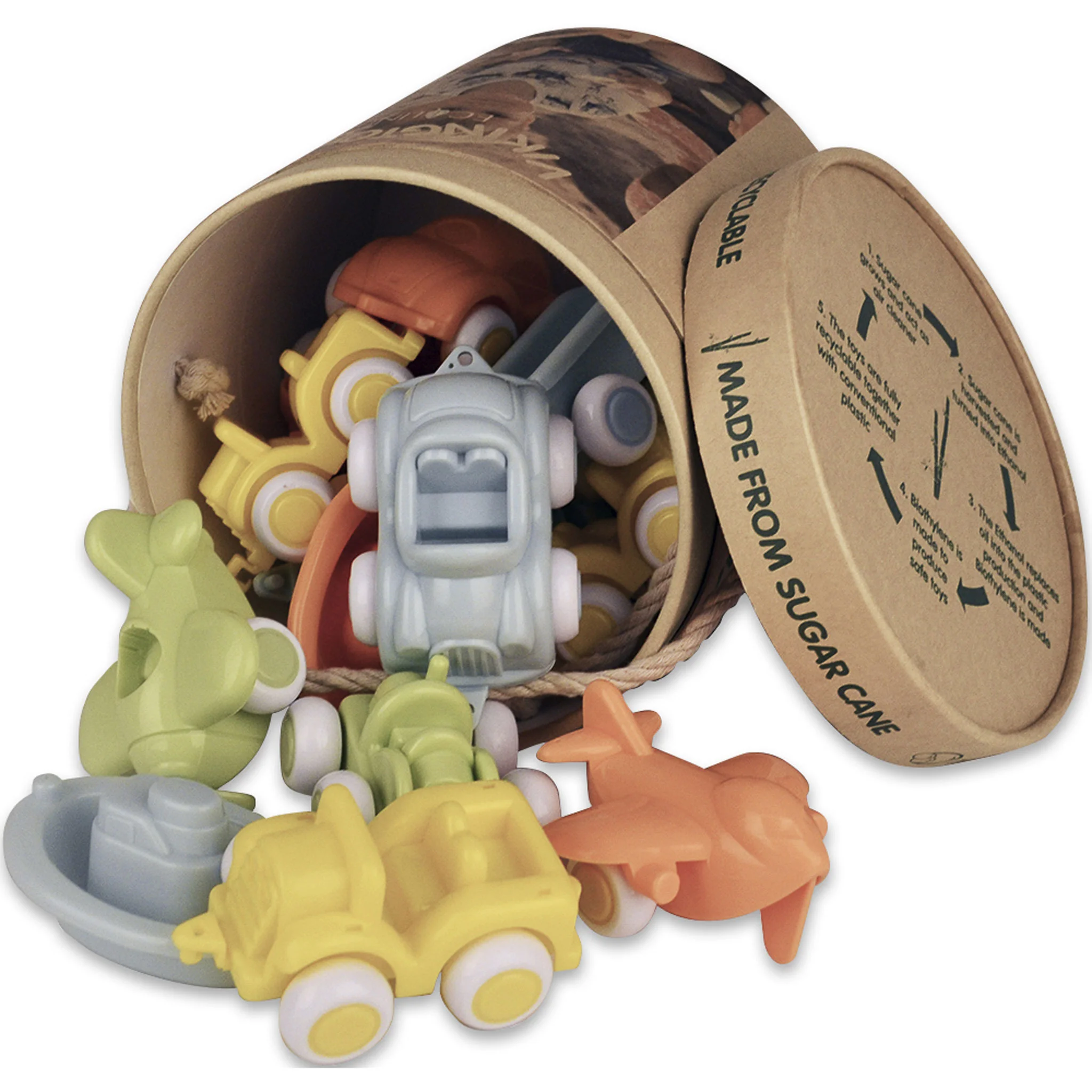 Kinderfahrzeug-Set, Puzzle-Teile, Autos, Räumer-Formen, Holz/Kunststoff Spielzeug
