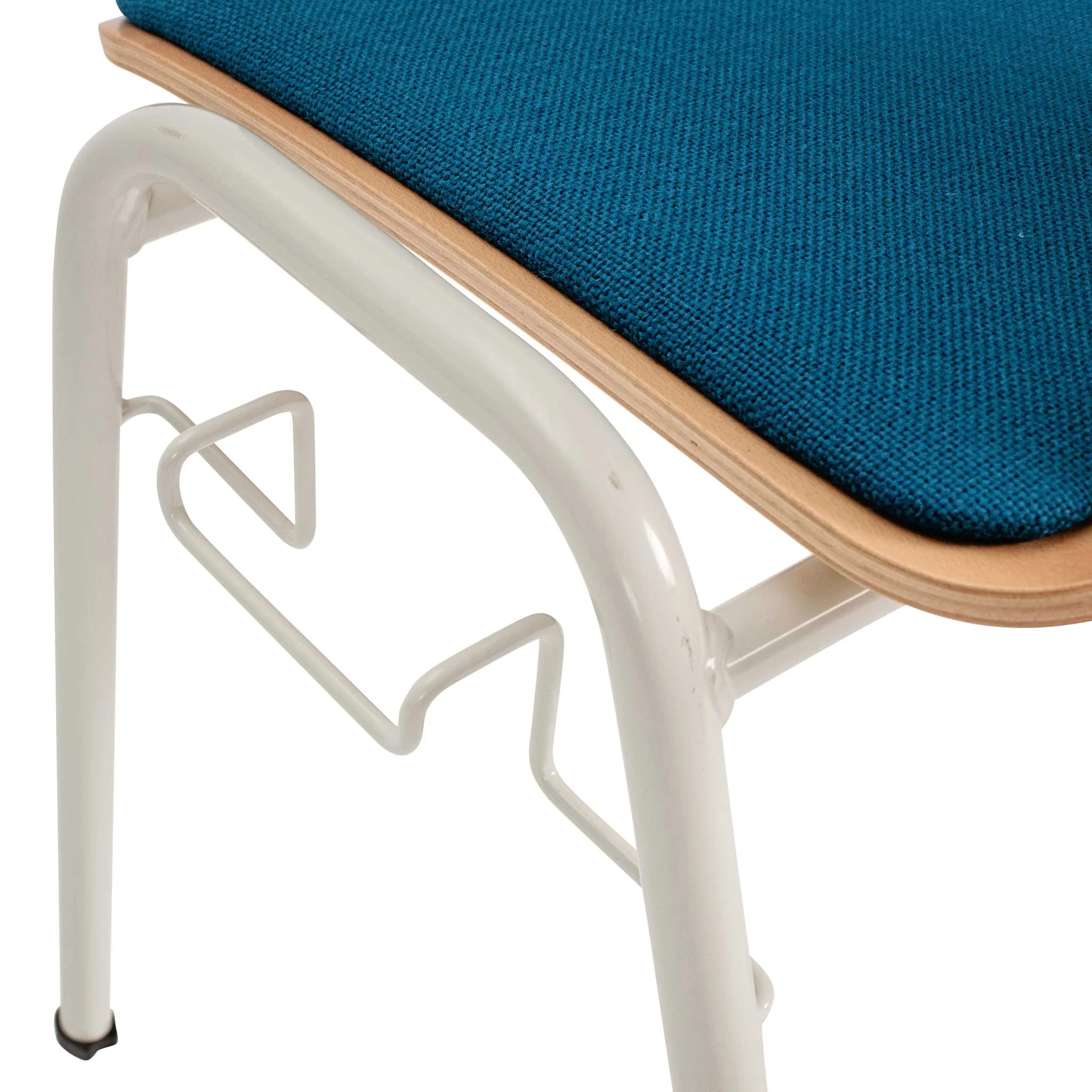 stuhl, stuhlbezug, metallgestell, blau, stuhl