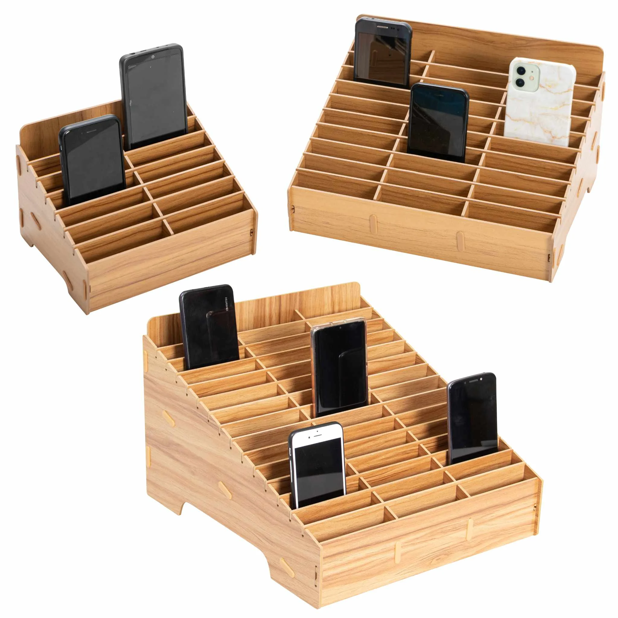 holzsteg, handy-ständer, handyhalter, organizer, schreibtisch