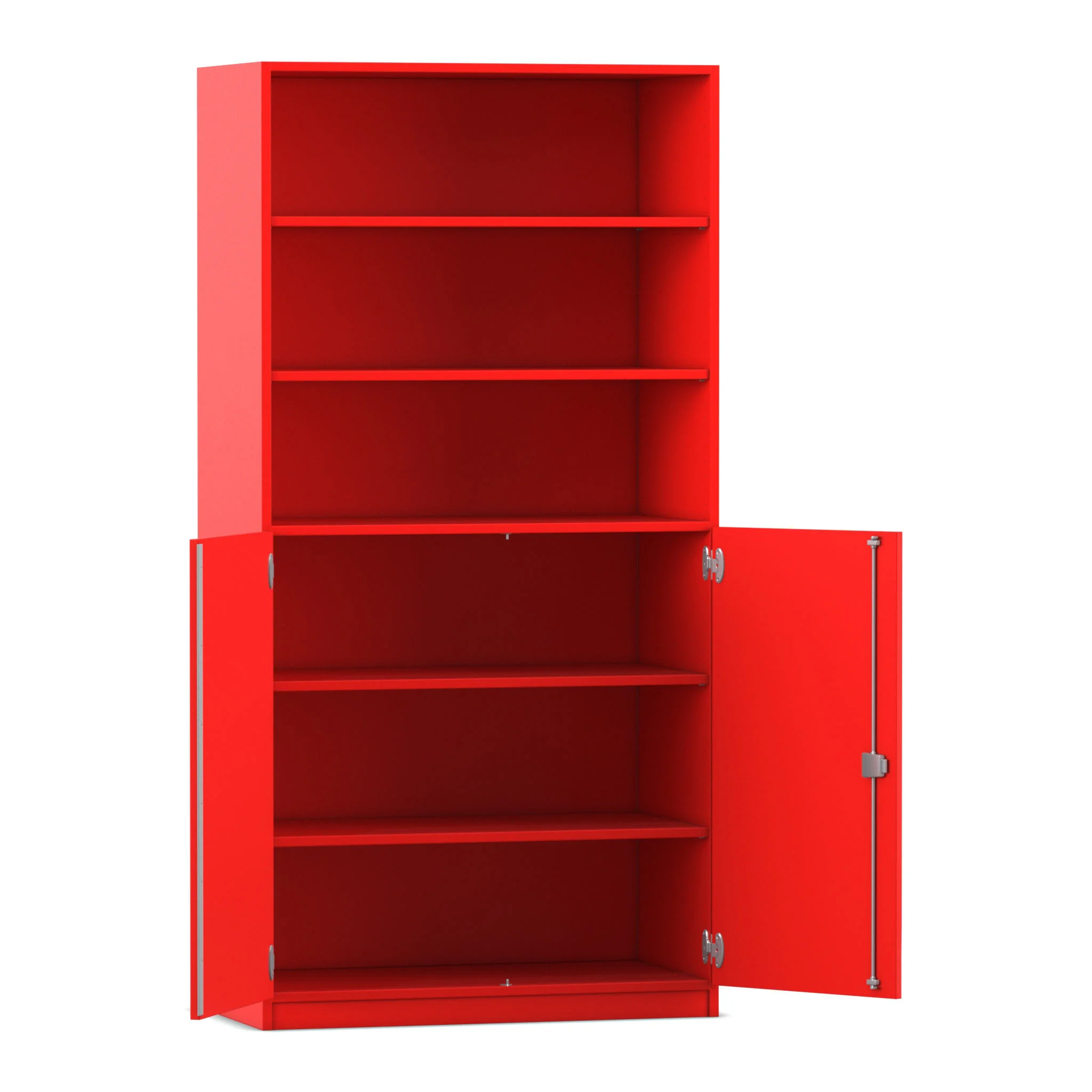 Schrank, Regal, rote Farbe, Schrank mit Türen, Aufbewahrung